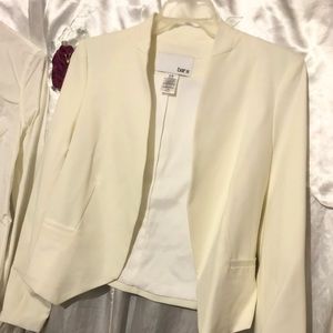 Brand New White Blazer with rose gold accents